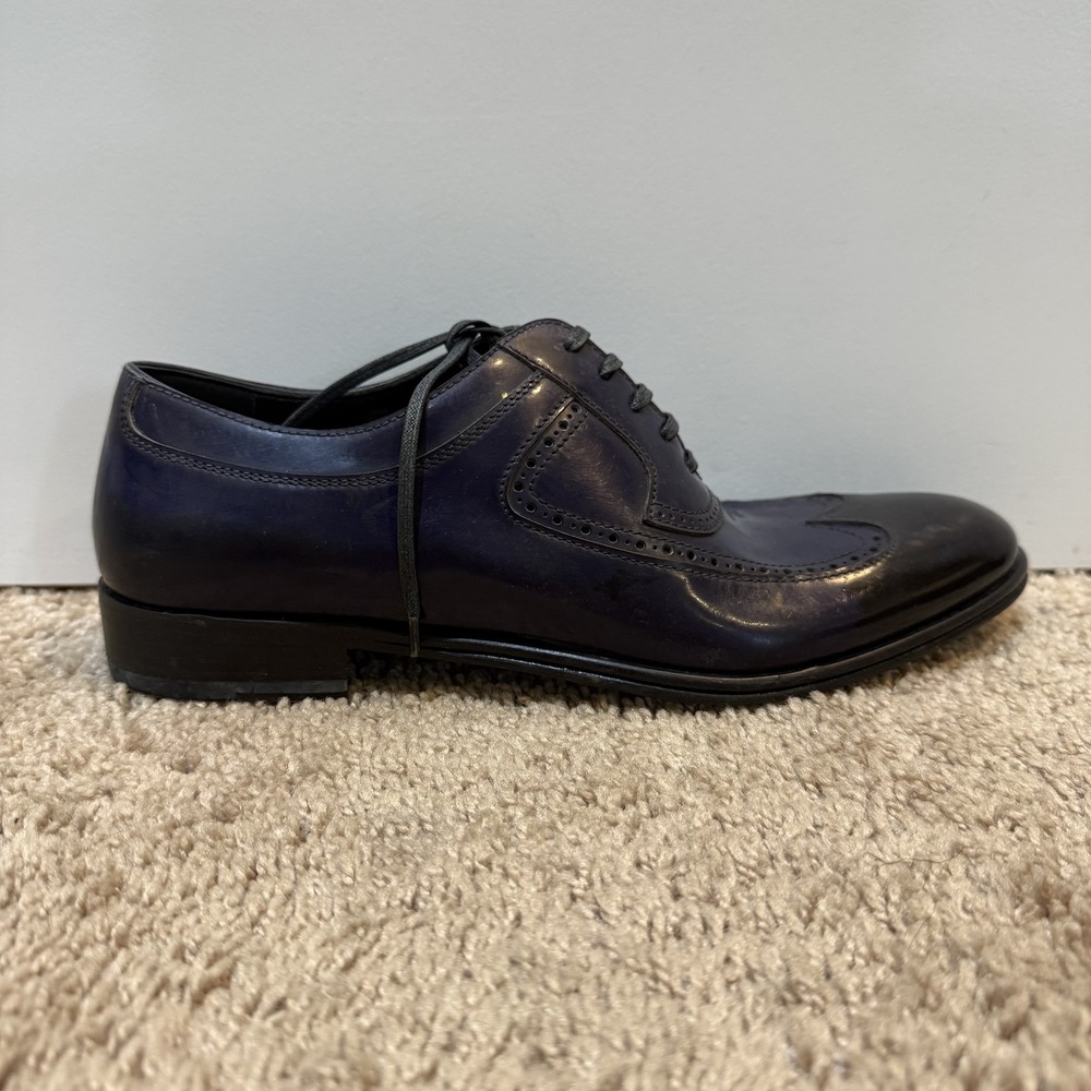 Dolce & Gabbana Shoes Mens Size 4.5 Wingtip Oxford Brogue Leather Made in‎ Italy